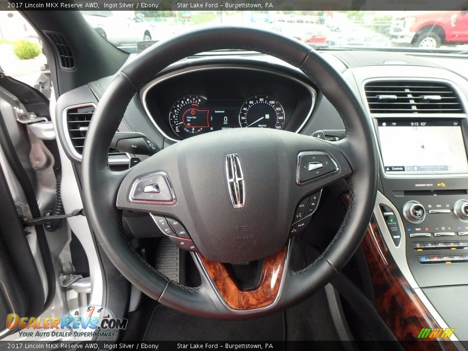 2017 Lincoln MKX Reserve AWD Ingot Silver / Ebony Photo #16