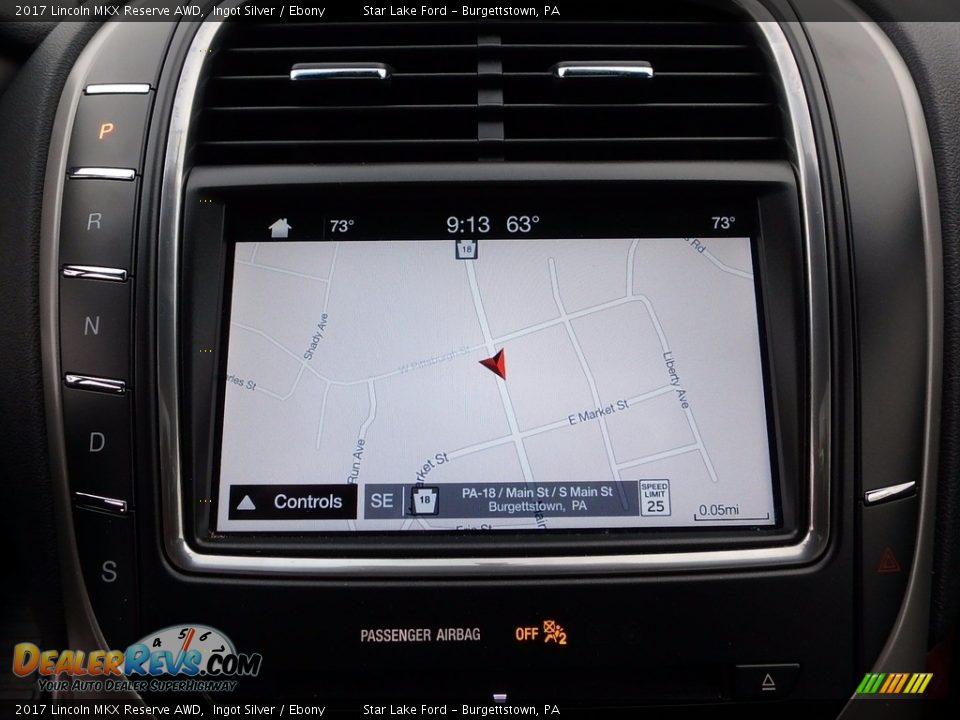 2017 Lincoln MKX Reserve AWD Ingot Silver / Ebony Photo #18