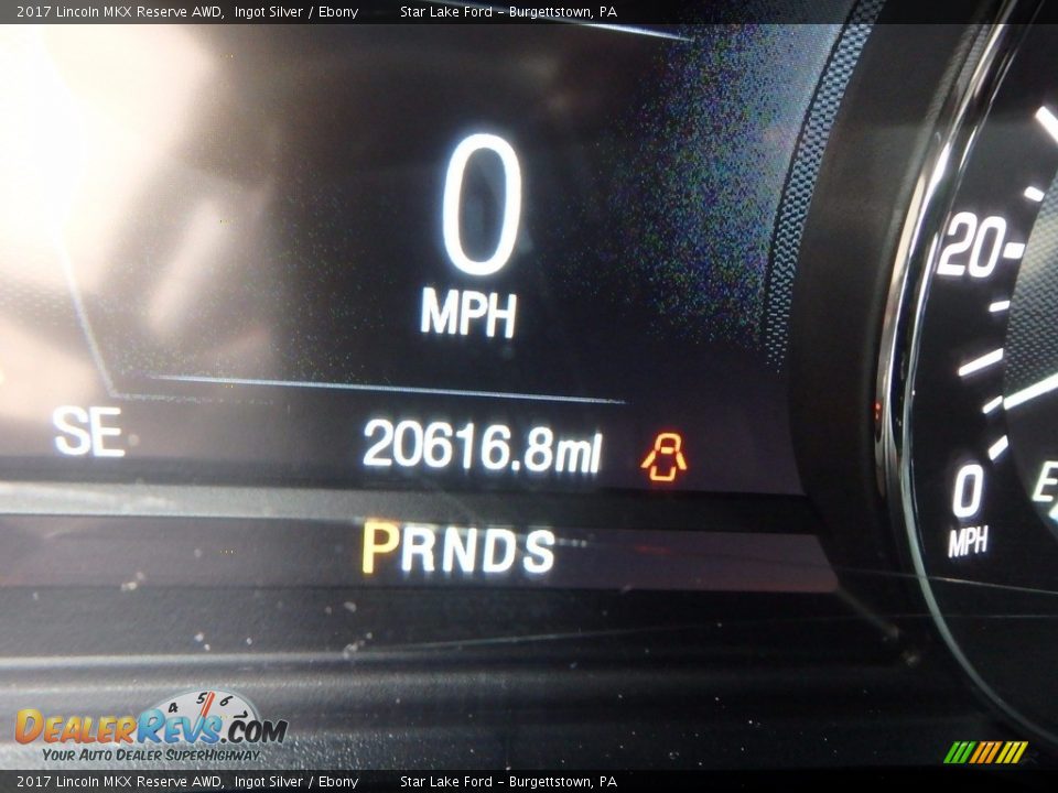 2017 Lincoln MKX Reserve AWD Ingot Silver / Ebony Photo #20