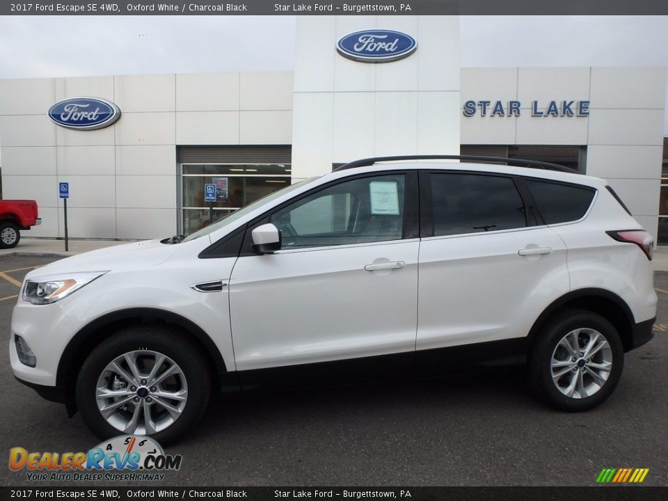 2017 Ford Escape SE 4WD Oxford White / Charcoal Black Photo #1