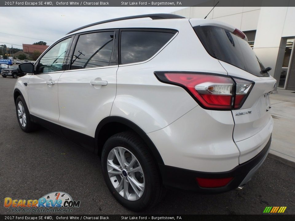 2017 Ford Escape SE 4WD Oxford White / Charcoal Black Photo #7