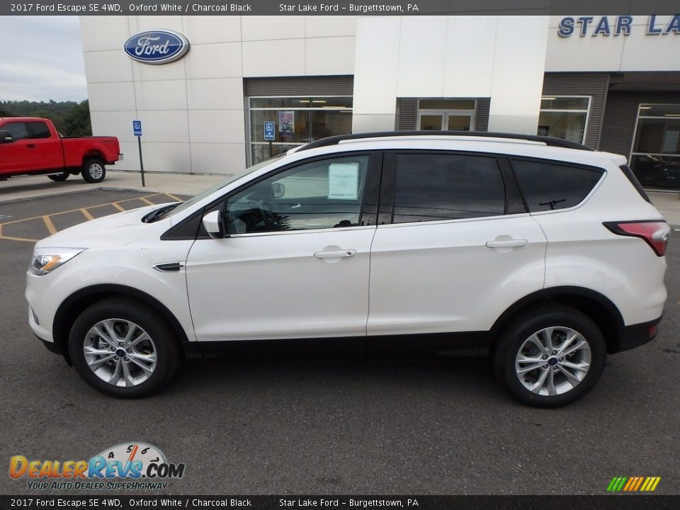 2017 Ford Escape SE 4WD Oxford White / Charcoal Black Photo #8