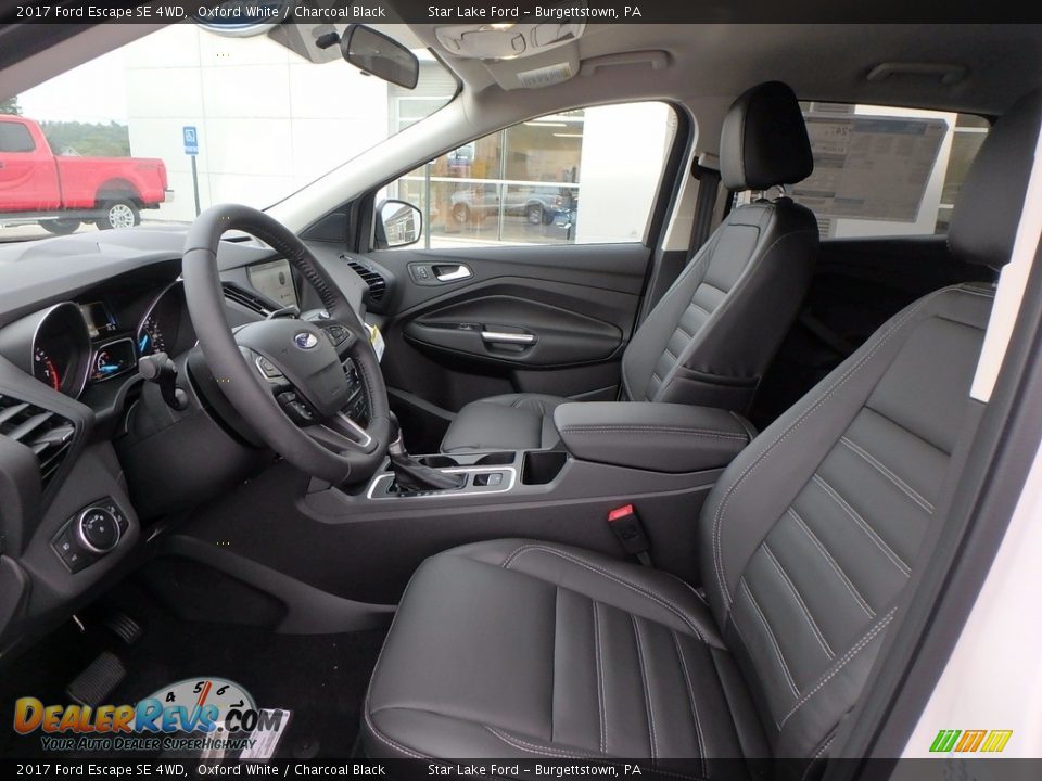 2017 Ford Escape SE 4WD Oxford White / Charcoal Black Photo #9
