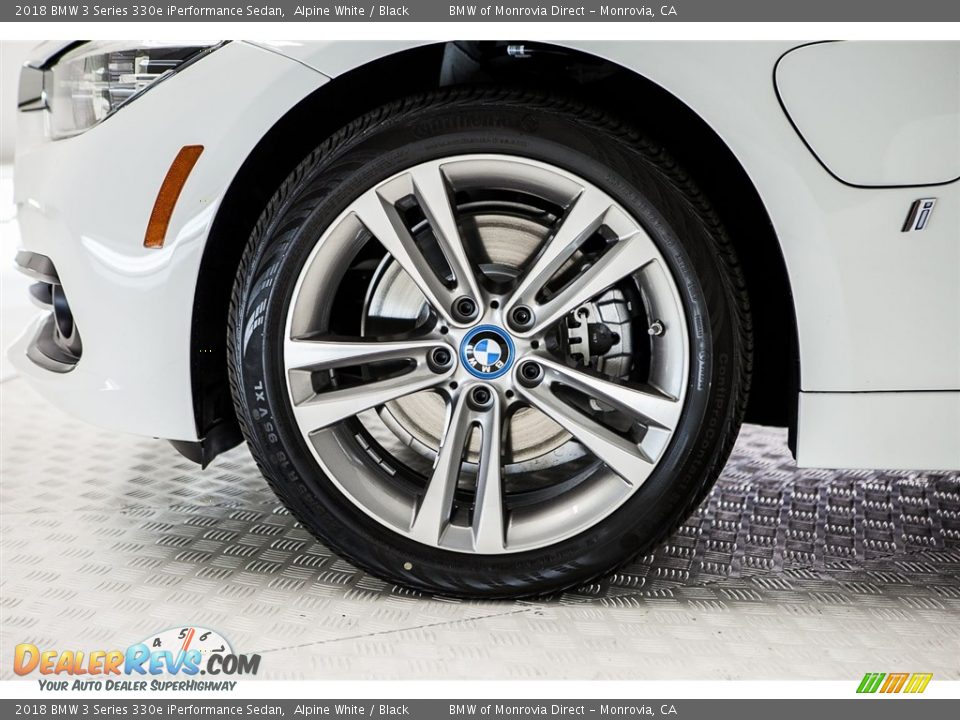 2018 BMW 3 Series 330e iPerformance Sedan Alpine White / Black Photo #9