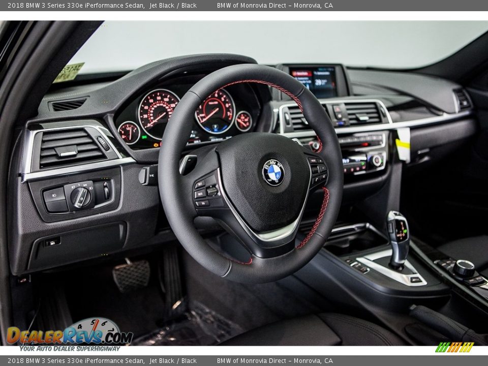2018 BMW 3 Series 330e iPerformance Sedan Jet Black / Black Photo #5