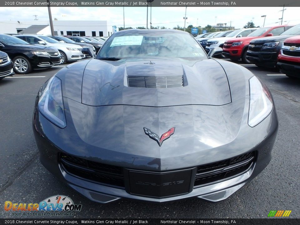 2018 Chevrolet Corvette Stingray Coupe Watkins Glen Gray Metallic / Jet Black Photo #2