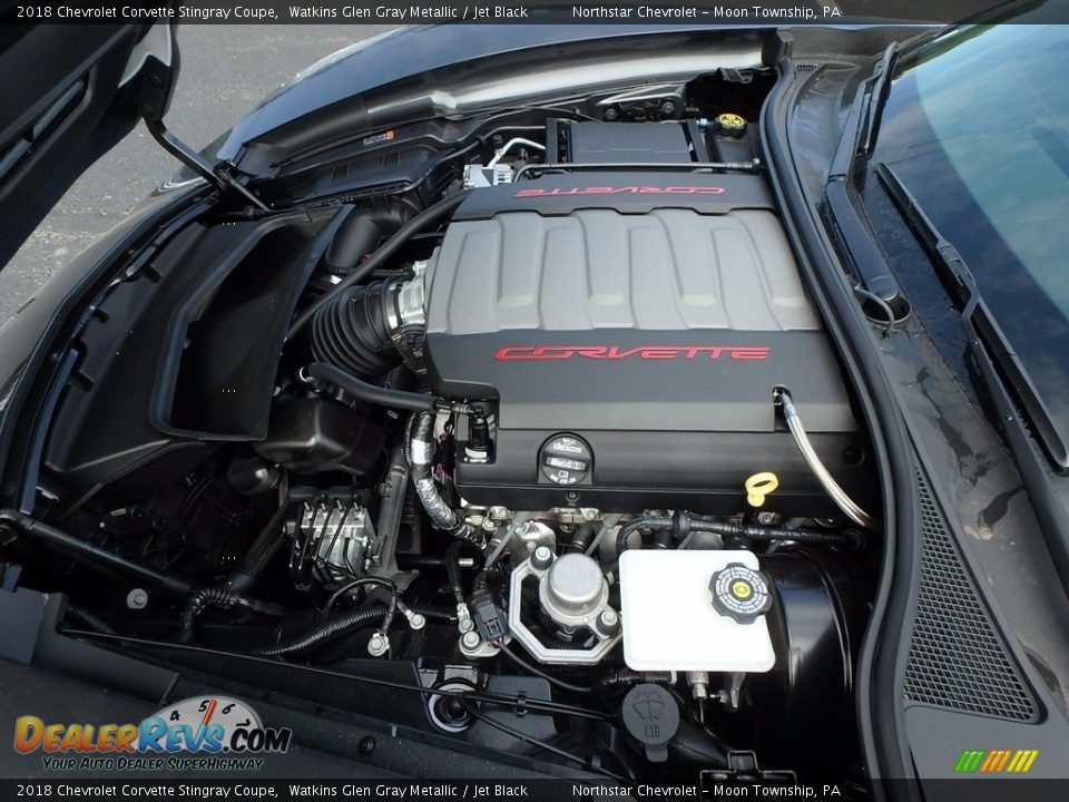 2018 Chevrolet Corvette Stingray Coupe Watkins Glen Gray Metallic / Jet Black Photo #3