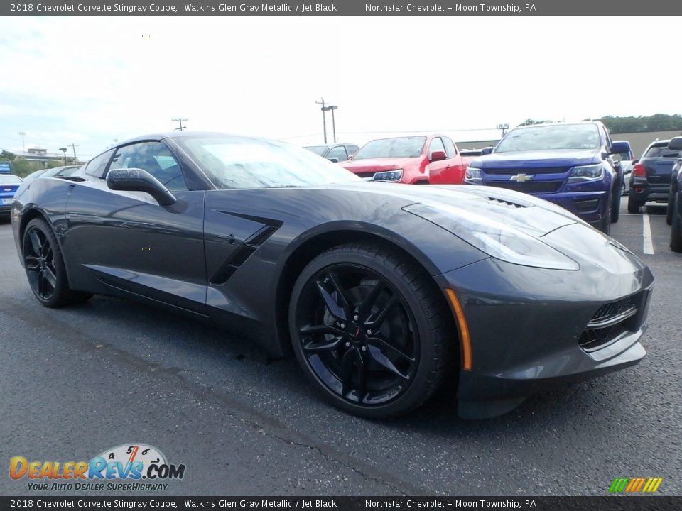 2018 Chevrolet Corvette Stingray Coupe Watkins Glen Gray Metallic / Jet Black Photo #4