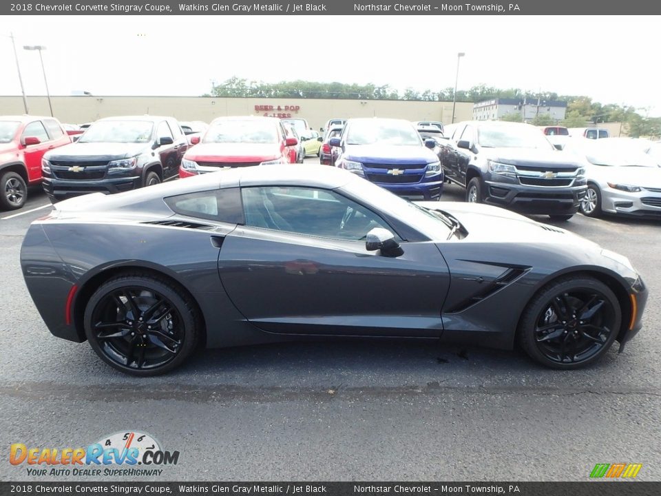 2018 Chevrolet Corvette Stingray Coupe Watkins Glen Gray Metallic / Jet Black Photo #5