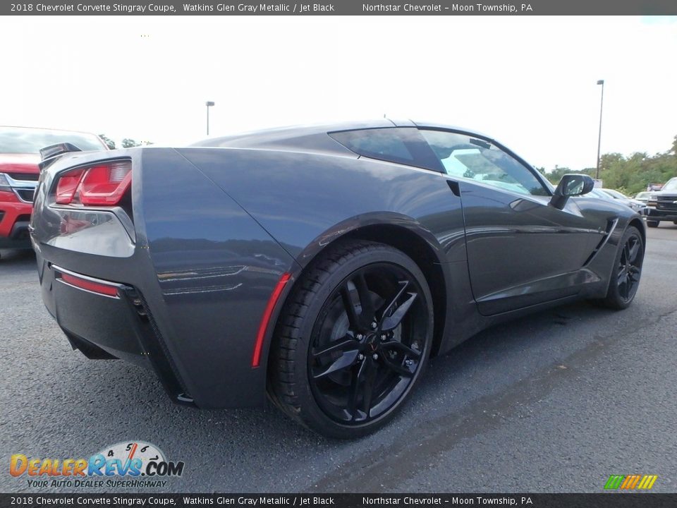 2018 Chevrolet Corvette Stingray Coupe Watkins Glen Gray Metallic / Jet Black Photo #6