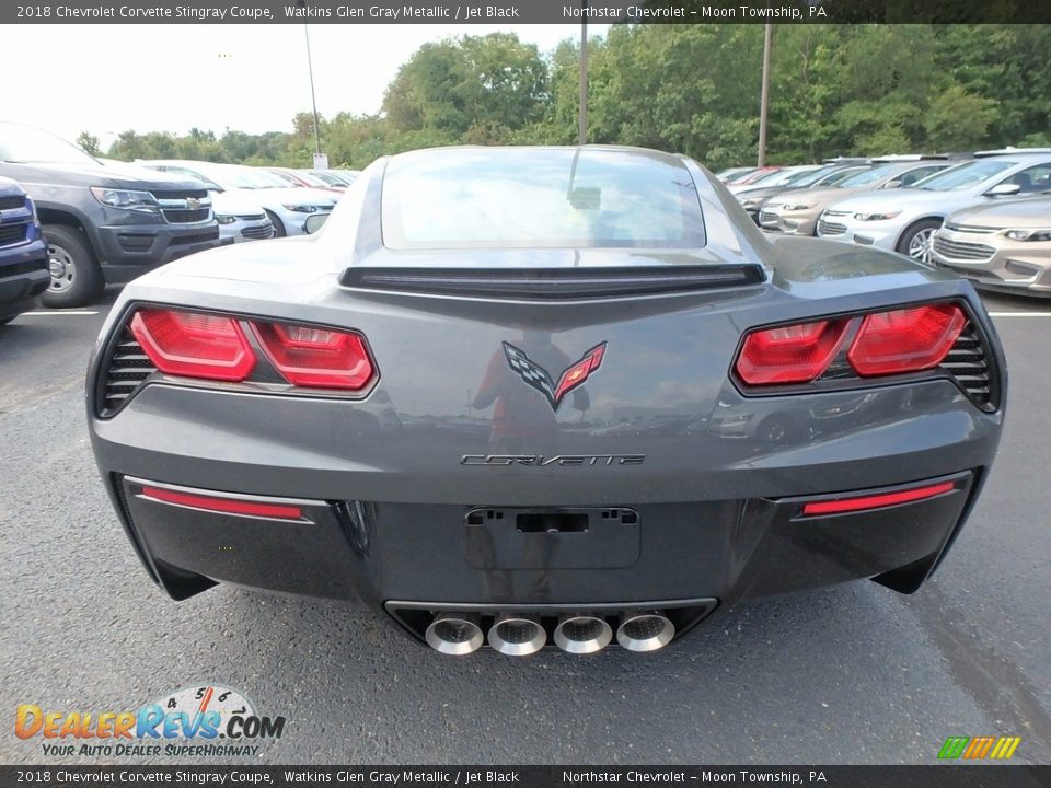 2018 Chevrolet Corvette Stingray Coupe Watkins Glen Gray Metallic / Jet Black Photo #7