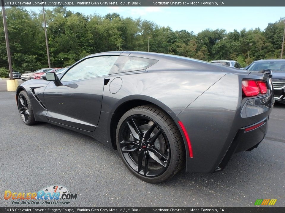 2018 Chevrolet Corvette Stingray Coupe Watkins Glen Gray Metallic / Jet Black Photo #8