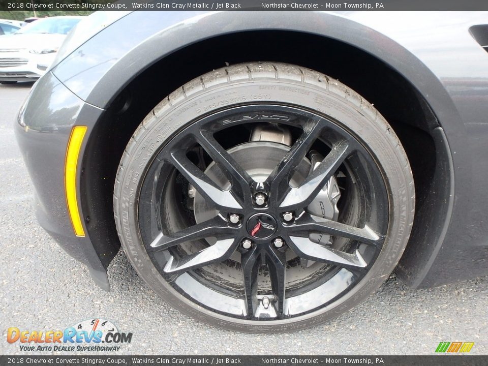 2018 Chevrolet Corvette Stingray Coupe Watkins Glen Gray Metallic / Jet Black Photo #10