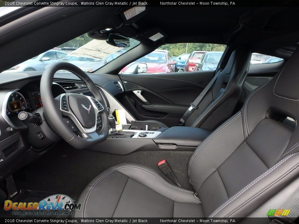 2018 Chevrolet Corvette Stingray Coupe Watkins Glen Gray Metallic / Jet Black Photo #11