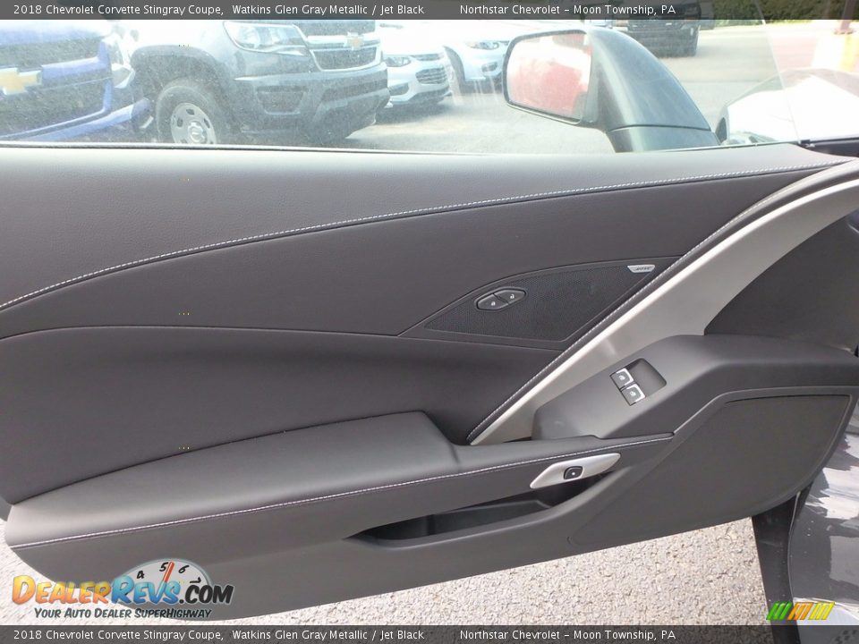 2018 Chevrolet Corvette Stingray Coupe Watkins Glen Gray Metallic / Jet Black Photo #13