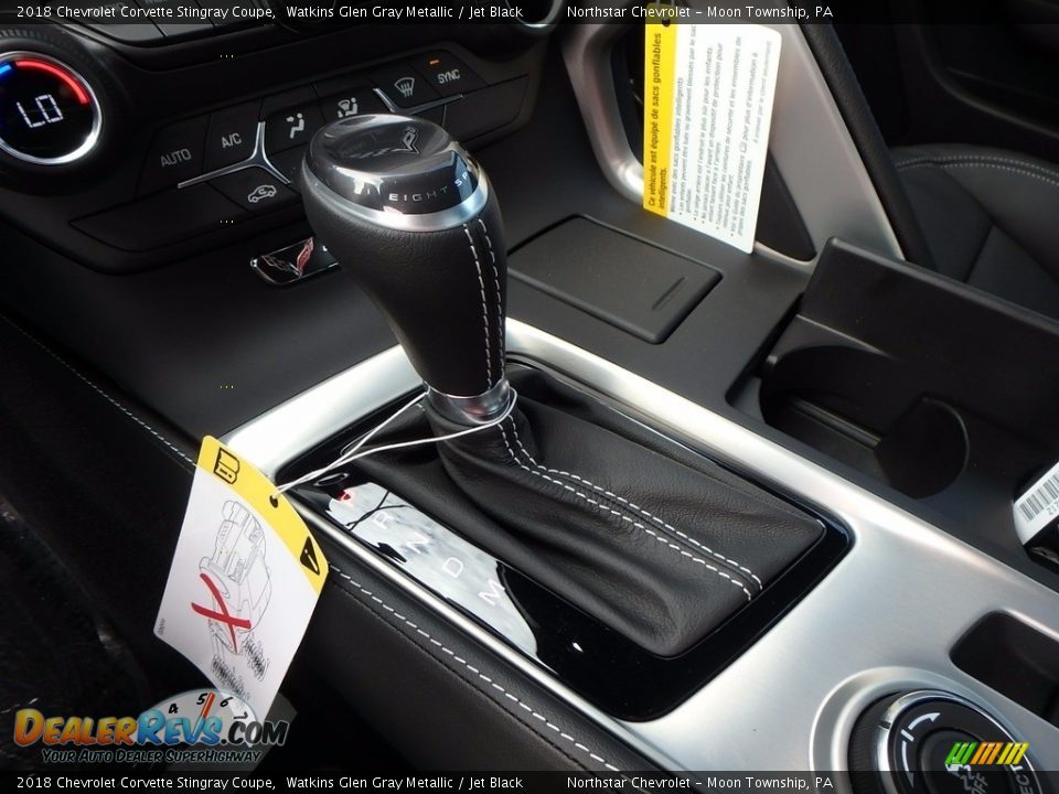 2018 Chevrolet Corvette Stingray Coupe Watkins Glen Gray Metallic / Jet Black Photo #16