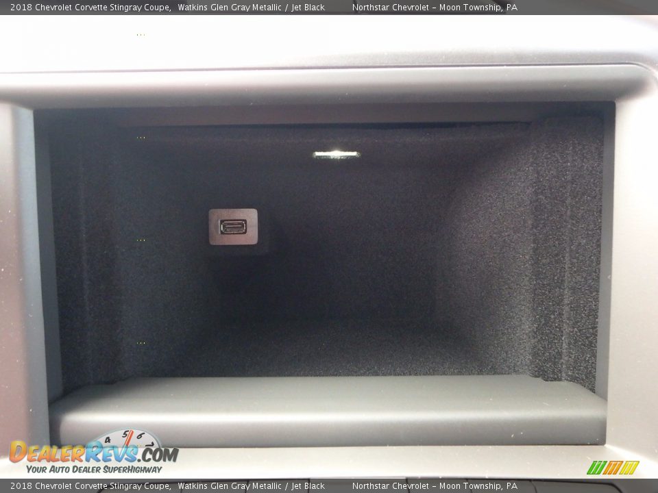 2018 Chevrolet Corvette Stingray Coupe Watkins Glen Gray Metallic / Jet Black Photo #17