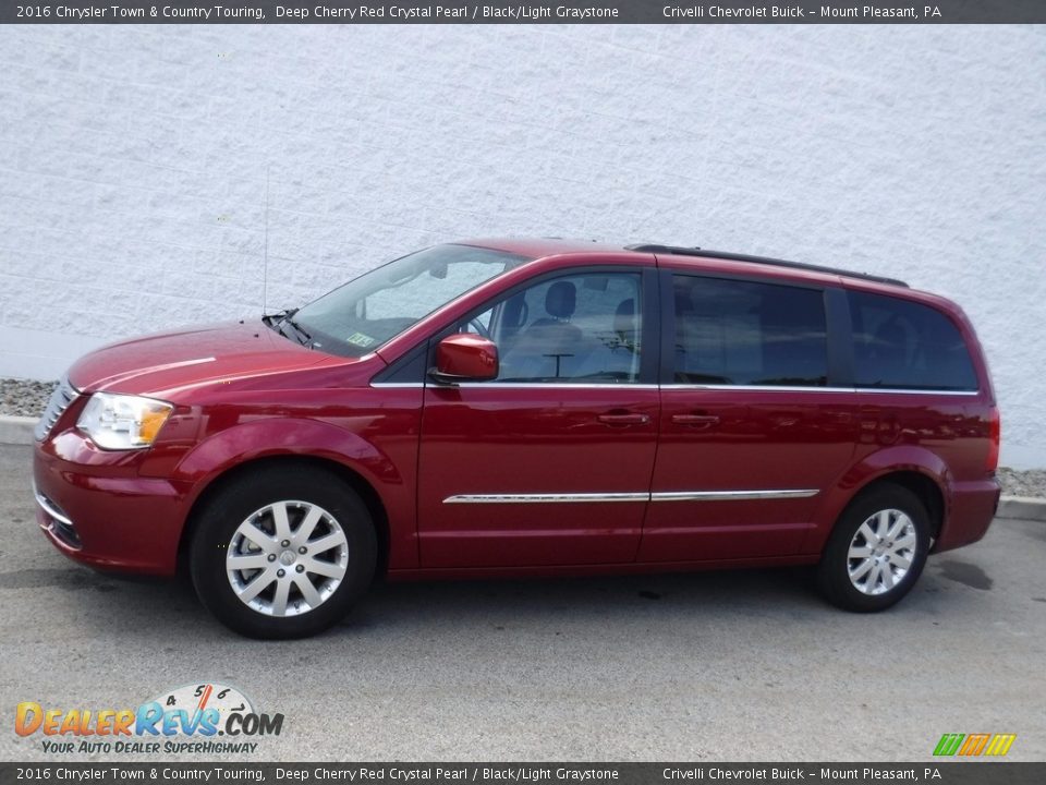 2016 Chrysler Town & Country Touring Deep Cherry Red Crystal Pearl / Black/Light Graystone Photo #2