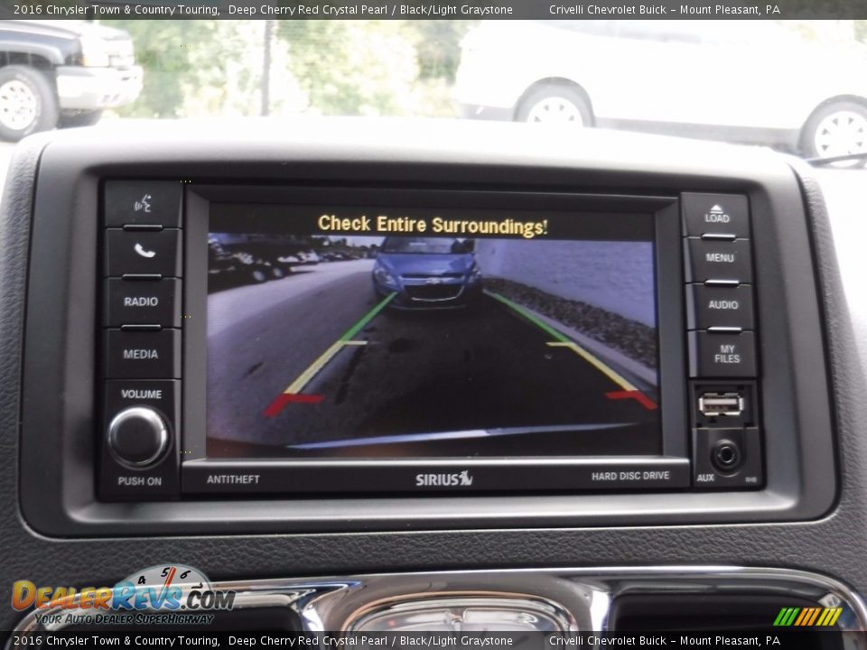 2016 Chrysler Town & Country Touring Deep Cherry Red Crystal Pearl / Black/Light Graystone Photo #21