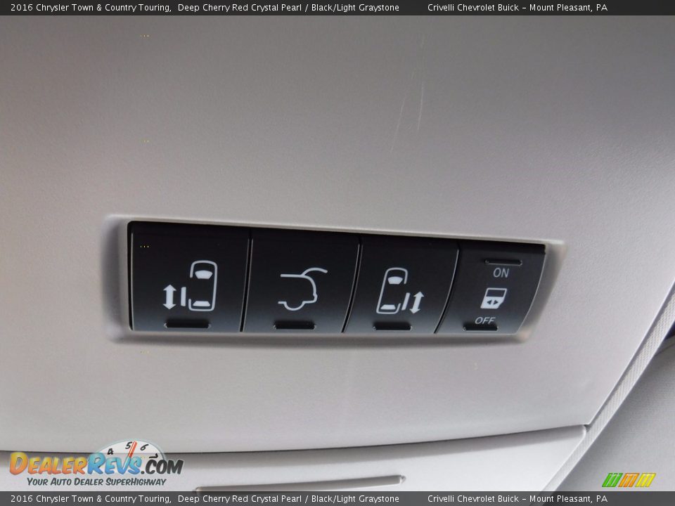 2016 Chrysler Town & Country Touring Deep Cherry Red Crystal Pearl / Black/Light Graystone Photo #23