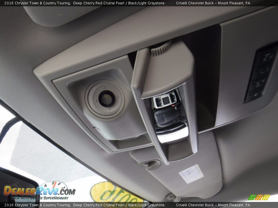 2016 Chrysler Town & Country Touring Deep Cherry Red Crystal Pearl / Black/Light Graystone Photo #24
