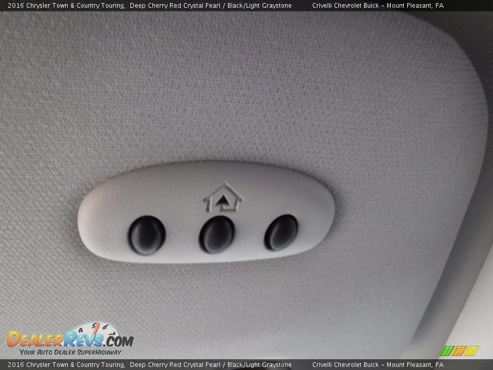 2016 Chrysler Town & Country Touring Deep Cherry Red Crystal Pearl / Black/Light Graystone Photo #25
