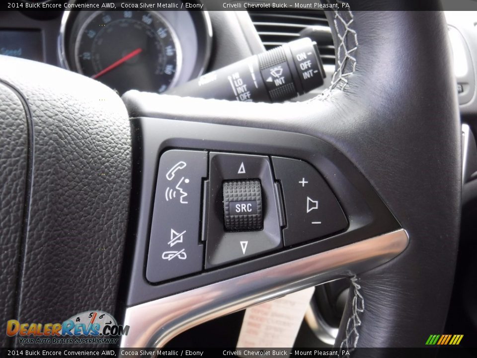 2014 Buick Encore Convenience AWD Cocoa Silver Metallic / Ebony Photo #22