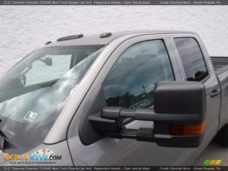 2017 Chevrolet Silverado 2500HD Work Truck Double Cab 4x4 Pepperdust Metallic / Dark Ash/Jet Black Photo #3