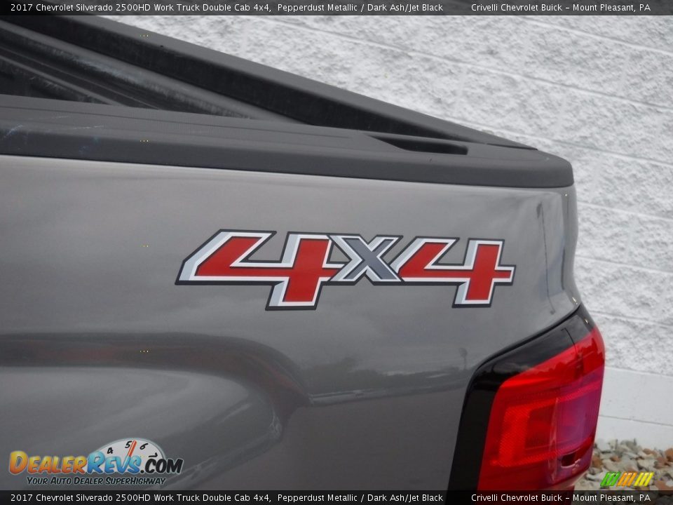 2017 Chevrolet Silverado 2500HD Work Truck Double Cab 4x4 Pepperdust Metallic / Dark Ash/Jet Black Photo #4