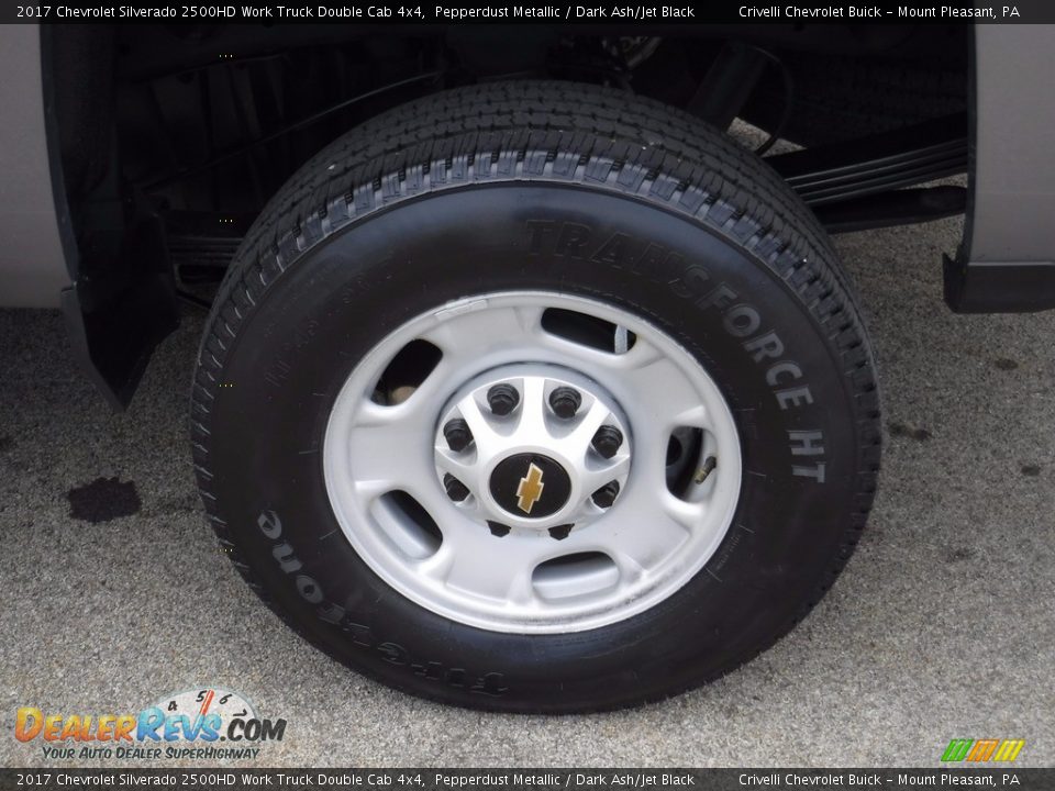 2017 Chevrolet Silverado 2500HD Work Truck Double Cab 4x4 Pepperdust Metallic / Dark Ash/Jet Black Photo #5