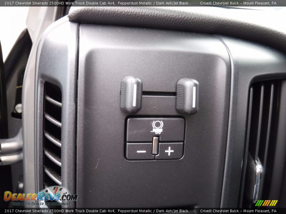 2017 Chevrolet Silverado 2500HD Work Truck Double Cab 4x4 Pepperdust Metallic / Dark Ash/Jet Black Photo #18