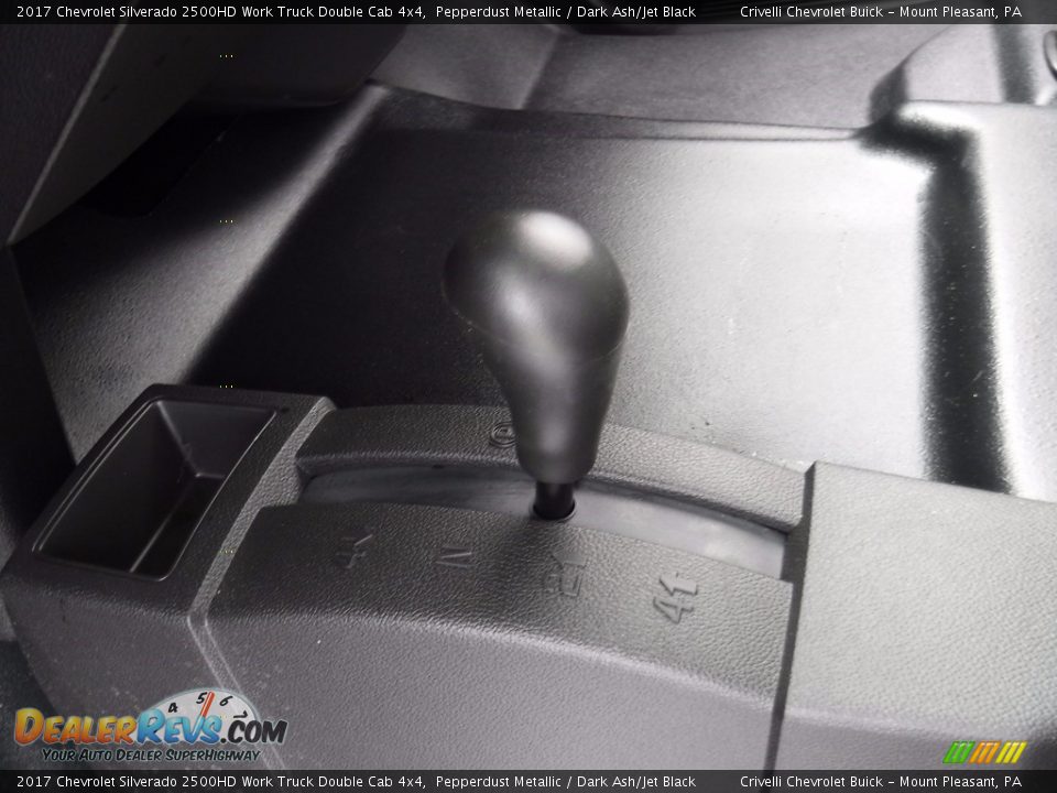 2017 Chevrolet Silverado 2500HD Work Truck Double Cab 4x4 Pepperdust Metallic / Dark Ash/Jet Black Photo #19