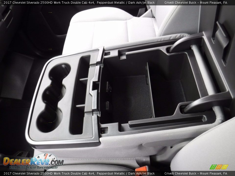 2017 Chevrolet Silverado 2500HD Work Truck Double Cab 4x4 Pepperdust Metallic / Dark Ash/Jet Black Photo #23