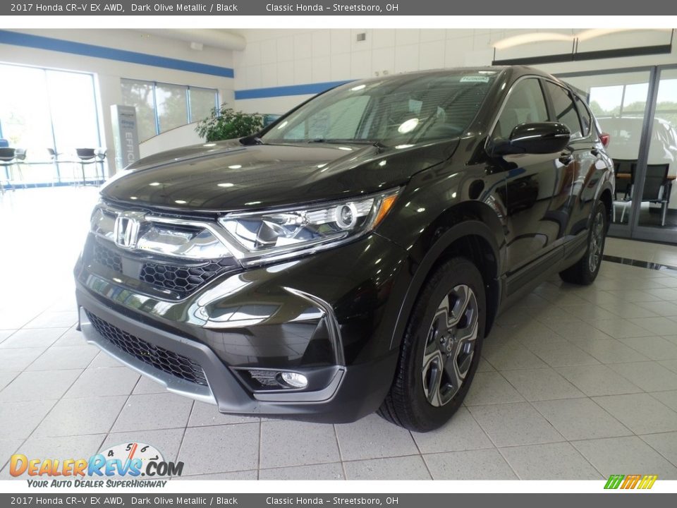 2017 Honda CR-V EX AWD Dark Olive Metallic / Black Photo #1