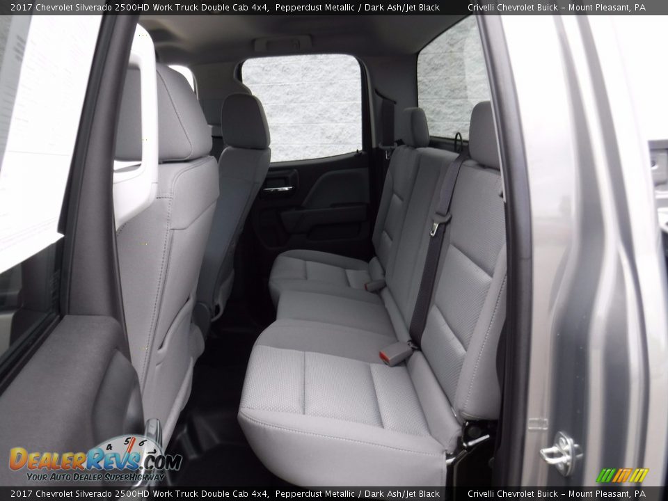 2017 Chevrolet Silverado 2500HD Work Truck Double Cab 4x4 Pepperdust Metallic / Dark Ash/Jet Black Photo #27