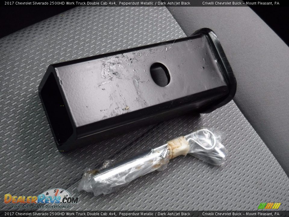 2017 Chevrolet Silverado 2500HD Work Truck Double Cab 4x4 Pepperdust Metallic / Dark Ash/Jet Black Photo #28