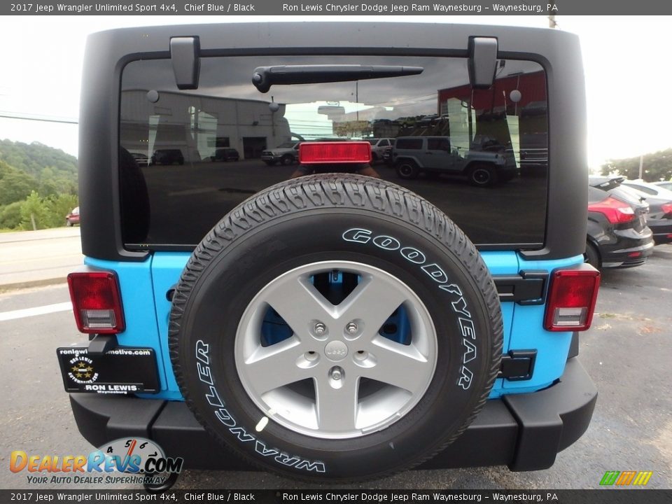 2017 Jeep Wrangler Unlimited Sport 4x4 Chief Blue / Black Photo #3