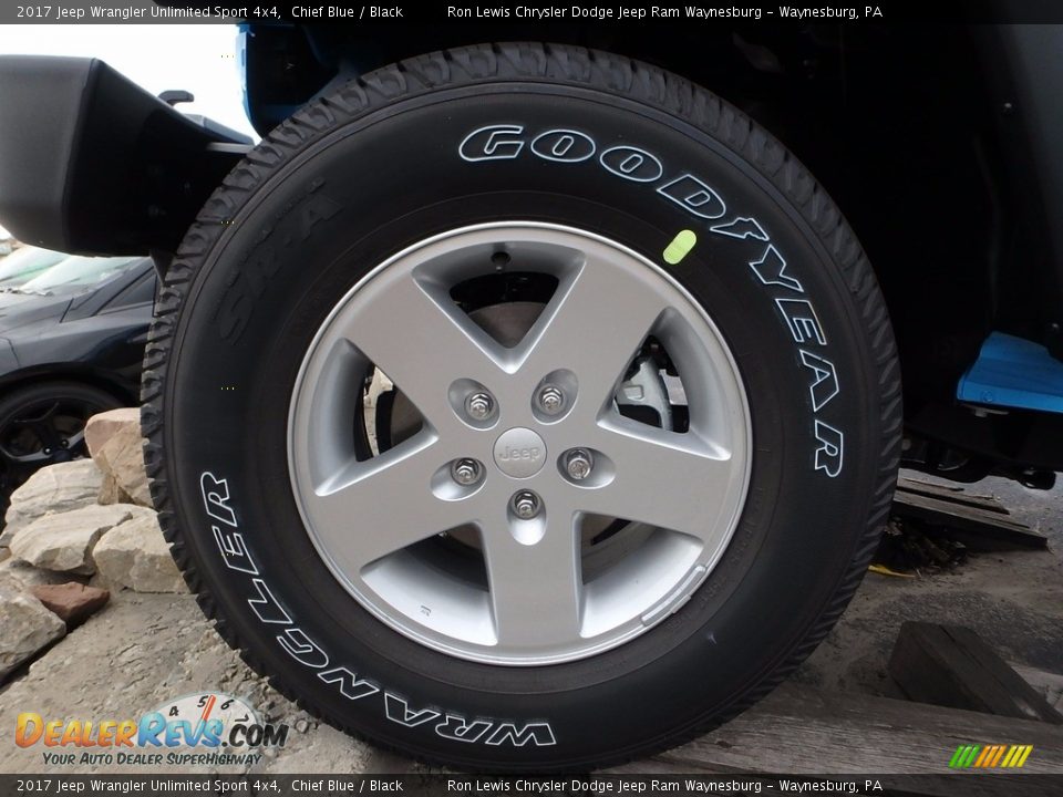 2017 Jeep Wrangler Unlimited Sport 4x4 Chief Blue / Black Photo #9