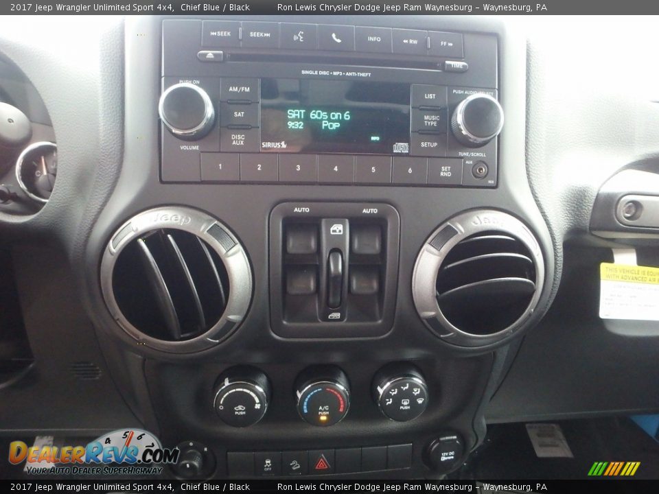 2017 Jeep Wrangler Unlimited Sport 4x4 Chief Blue / Black Photo #20