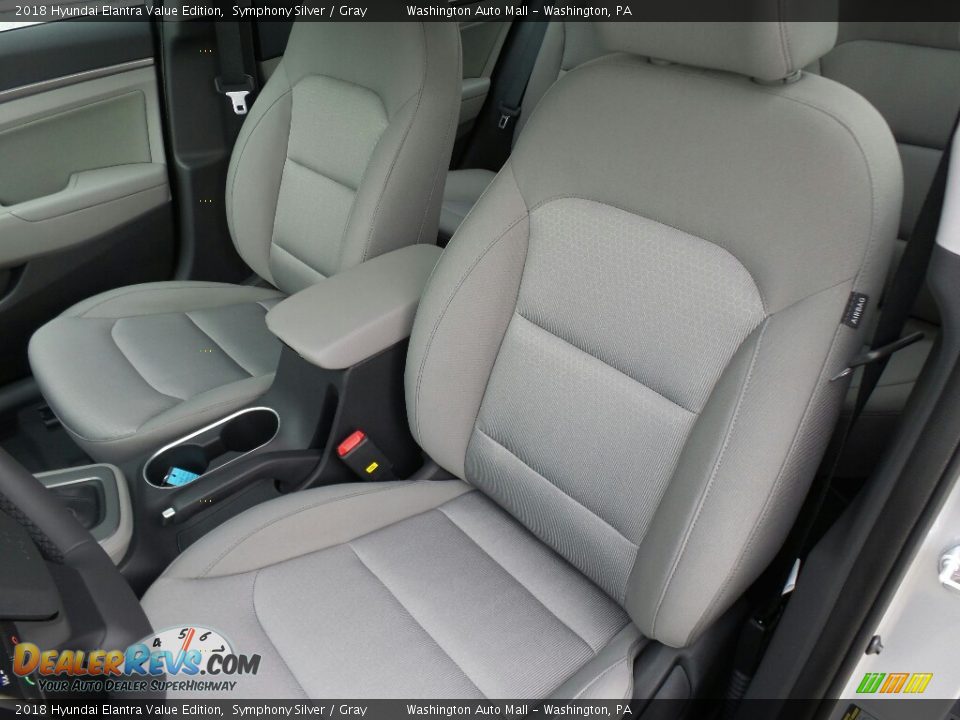 Front Seat of 2018 Hyundai Elantra Value Edition Photo #10