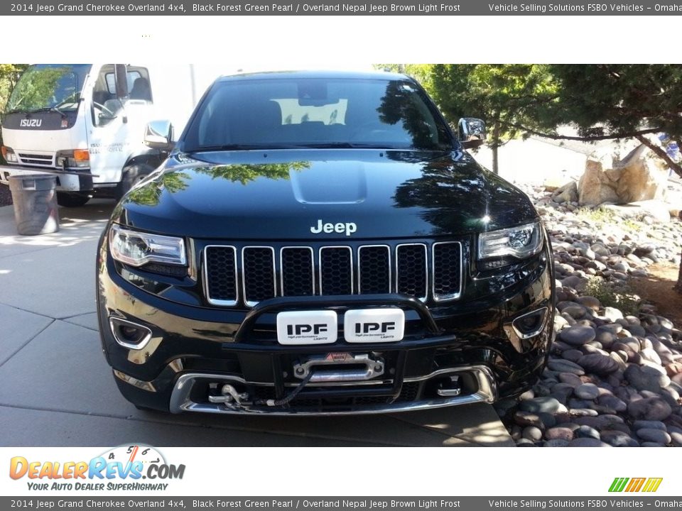 2014 Jeep Grand Cherokee Overland 4x4 Black Forest Green Pearl / Overland Nepal Jeep Brown Light Frost Photo #4