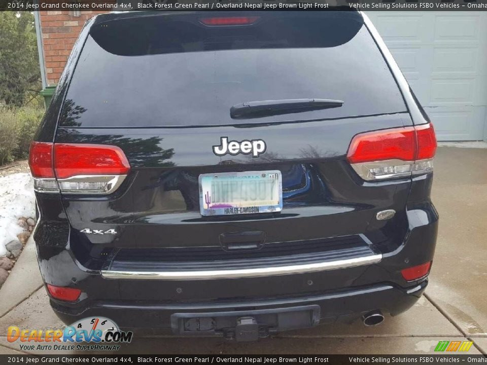 2014 Jeep Grand Cherokee Overland 4x4 Black Forest Green Pearl / Overland Nepal Jeep Brown Light Frost Photo #5