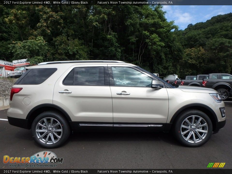 2017 Ford Explorer Limited 4WD White Gold / Ebony Black Photo #1