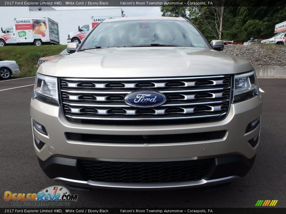 2017 Ford Explorer Limited 4WD White Gold / Ebony Black Photo #3