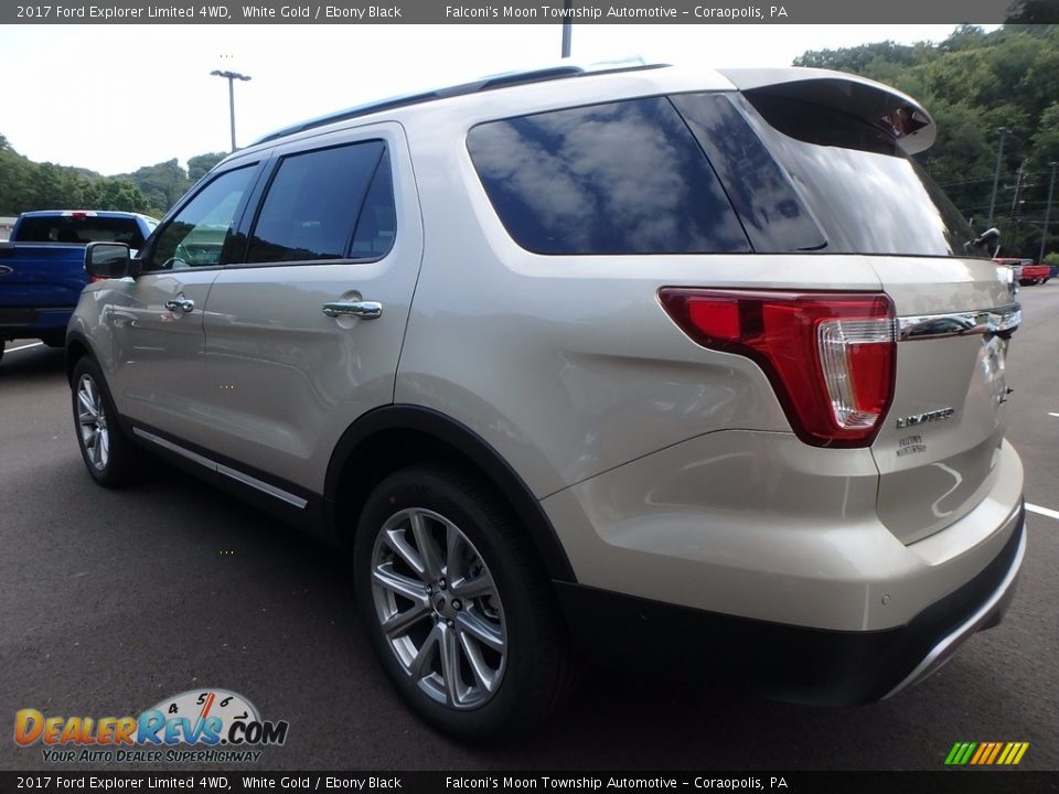 2017 Ford Explorer Limited 4WD White Gold / Ebony Black Photo #4
