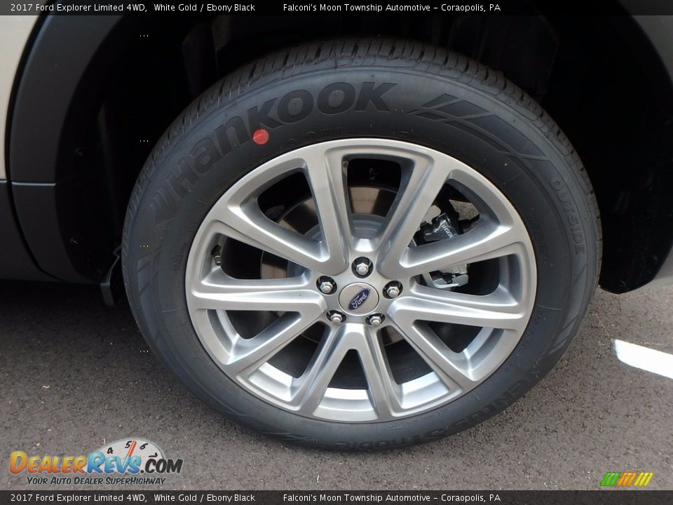 2017 Ford Explorer Limited 4WD White Gold / Ebony Black Photo #6
