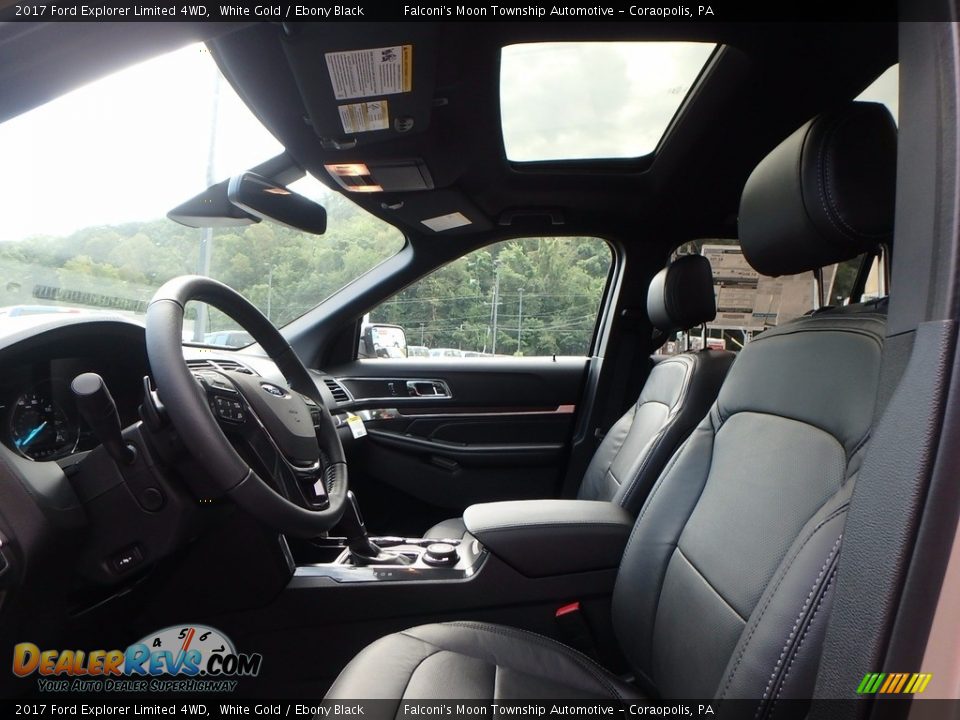 2017 Ford Explorer Limited 4WD White Gold / Ebony Black Photo #7
