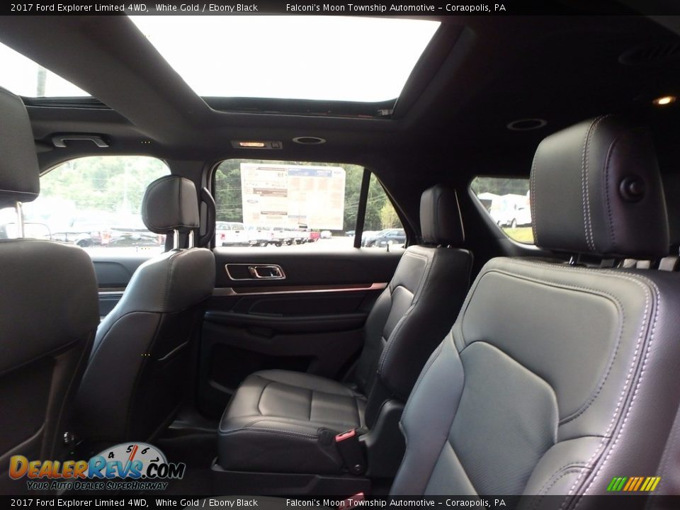 2017 Ford Explorer Limited 4WD White Gold / Ebony Black Photo #8
