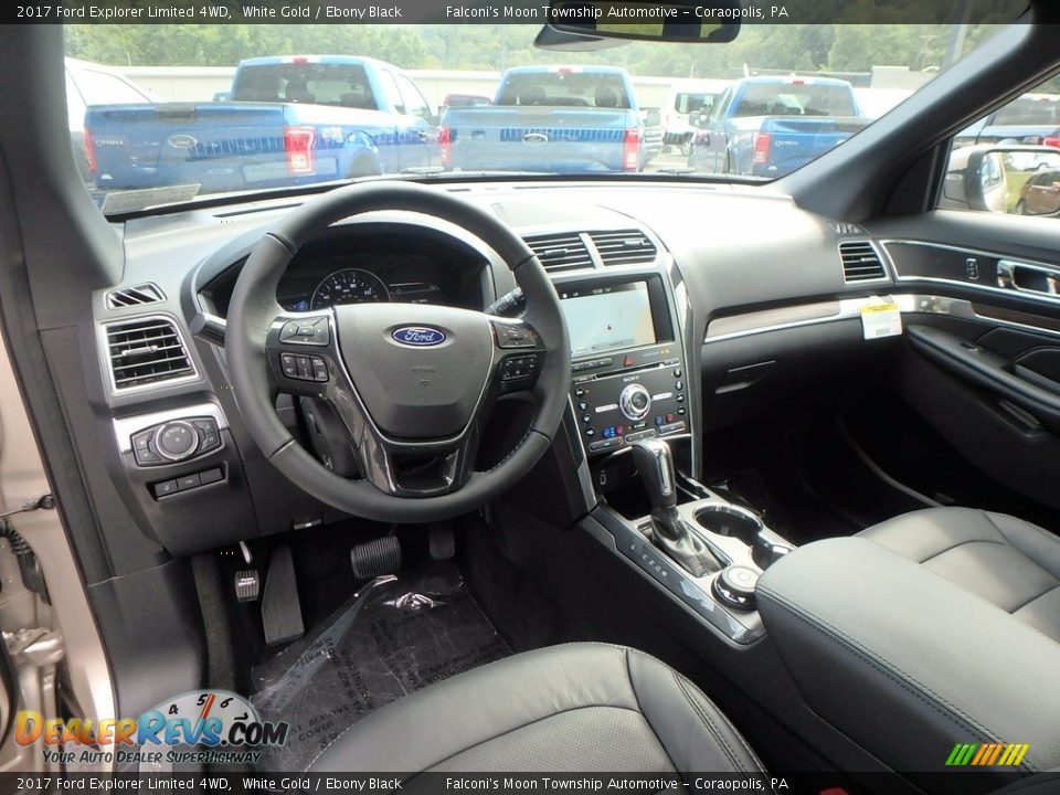 2017 Ford Explorer Limited 4WD White Gold / Ebony Black Photo #10