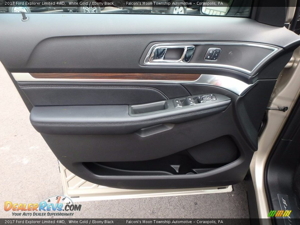 2017 Ford Explorer Limited 4WD White Gold / Ebony Black Photo #11